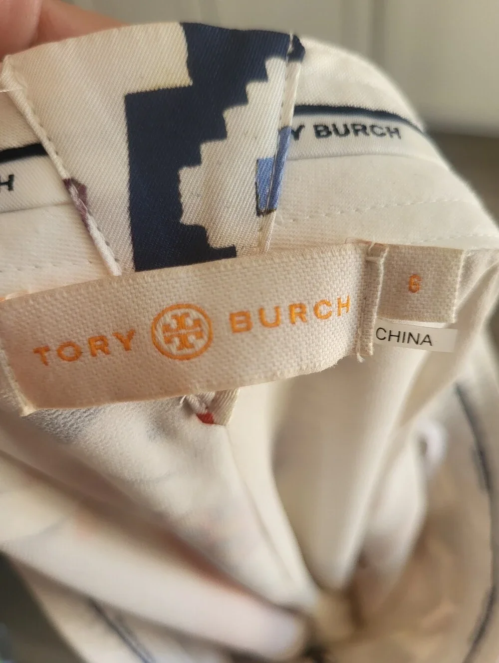 Tory Burch Sienna Printed Silk Trousers Size 6